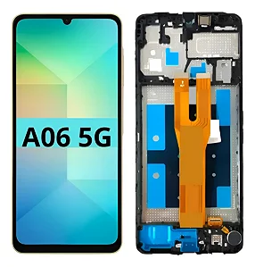 FRONTAL TELA DISPLAY SAMSUNG A06 5G COM ARO (A066)