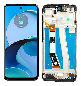 FRONTAL TELA DISPLAY MOTOROLA MOTO G14 COM ARO DIAMONDS