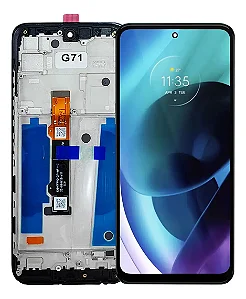 FRONTAL TELA DISPLAY MOTOROLA MOTO G71 LCD COM ARO