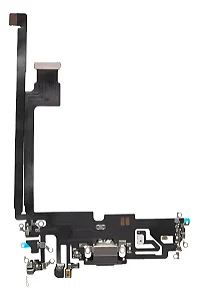 Flex Dock Sub Placa Carga iPhone 12 Pro Max Vezr Preto
