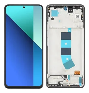 FRONTAL TELA DISPLAY XIAOMI REDMI NOTE 13 4G LCD COM ARO GRAFITE
