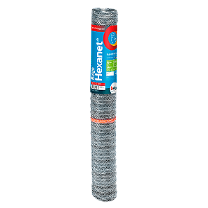 Tela Galinheiro Belgo Hexanet - Malha 2" Fio 23, 1,5 x 50 Metros