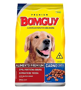 Ração Bomguy Carne Coex 25kg Premium para Cães Adultos