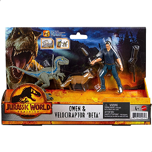 Dinossauro Velociraptor Beta E Owen - Jurassic World