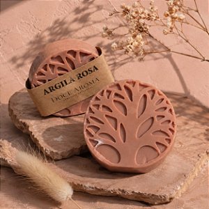 Sabonete Artesanal de Argila Rosa 100gr