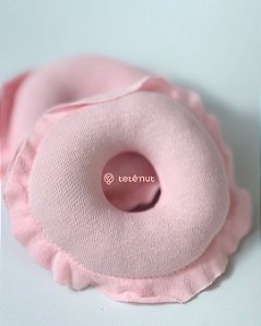 Par de Rosquinhas de Amamentação em Malha Rosa