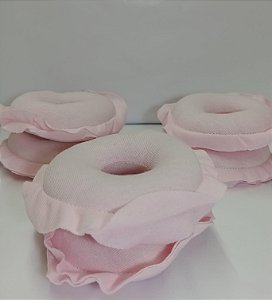 Par de Rosquinhas de Amamentação em Malha Rosa