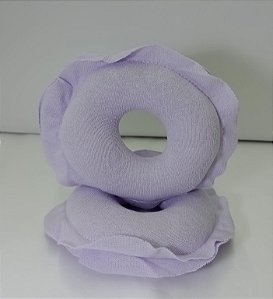 Par de Rosquinhas de Amamentação em Malha Roxo