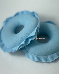 Par de Rosquinhas de Amamentação em Malha Azul
