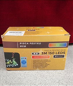 Pisca Festão RGB 3M 150 leds