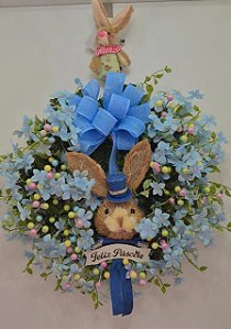 Guirlanda Páscoa cor Azul 50×50