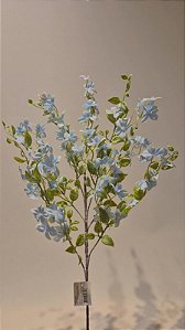 Galho Decorativo de Páscoa Flor azul claro 1m