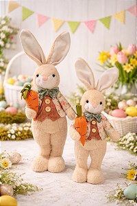 Pelucia Coelho de Páscoa com Cenoura