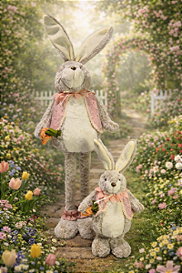 Coelho de tecido Fêmea 46cm / 94cm