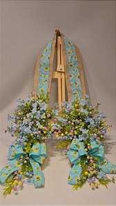 Escapulario de Páscoa p/ Porta 1.90m Azul com abelhas