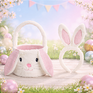 Cesta Coelho De Pascoa