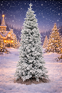 Árvore Slim Flocada 2.10M