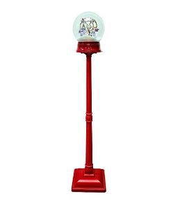 POSTE PAPAI NOEL C/ RODA GIGANTE- 156CM X 32CM X 32CM -VERMELHO - PILHA