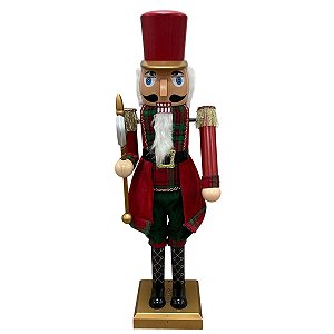 Quebra Nozes de Plastico Vermelho e Xadrez 80cm