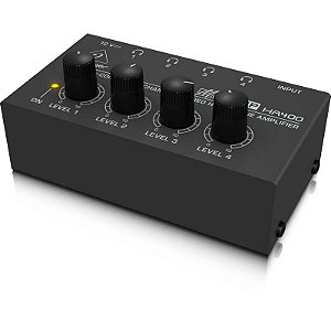 Amplificador Estéreo p/Fone de Ouvido BEHRINGER HA 400 Preto