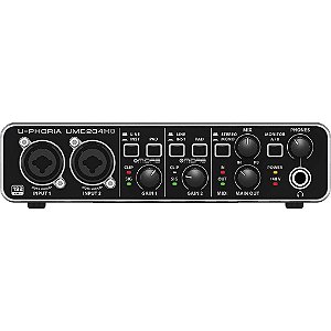 Interface de Áudio U-PHORIA UMC204HD USB 2.0 - BEHRINGER