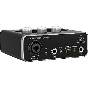 Interface de Áudio U-PHORIA UM2 USB 2x2 - BEHRINGER