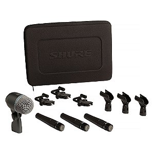Kit com 4 Microfones para Bateria DMK 57-52 - SHURE