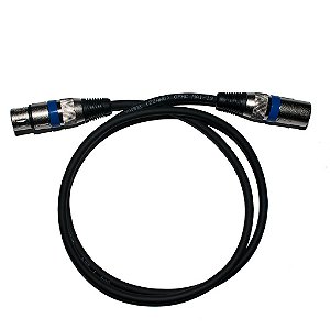 Cabo Microfone Linha Bronze XLR Macho x XLR Fêmea 3m - Kalifa Cables