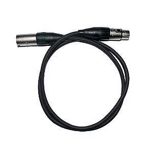 Cabo Microfone Linha Prata XLR Macho x XLR Fêmea 10m - Kalifa Cables