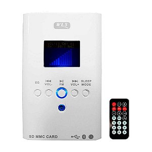 Amplificador Multimídia Wall Player WLS com controle remoto 220V