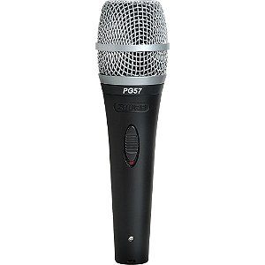 Microfone de Mão Dinâmico Cardióide  PG-57 XLR - Shure