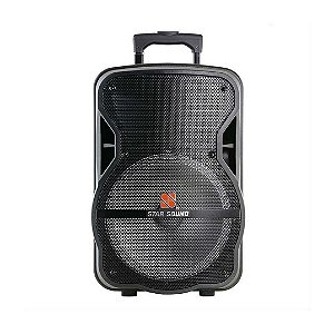 Caixa Amplificada SS-120 com Bateria 12V USB BT - STAR SOUND