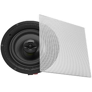 Alto Falante Arandela Coaxial S3 Ceiling/In Wall Quadrado 6,5 polegadas 60W RMS
