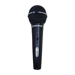 Microfone Dinâmico Cardióide Karaoke K-5800 - WALDMAN