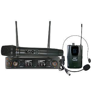 Sistema de Microfone sem Fio Vocal e Headset K-502C - KADOSH