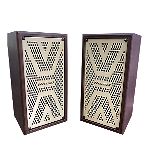 Caixa Acustica Passiva OB-224X-MR Marrom (Par) - ONEAL