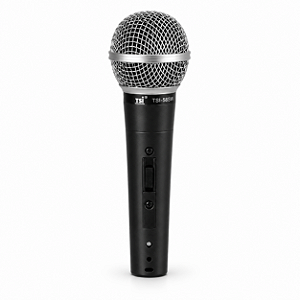 Microfone TSI 58SW Dinâmico Cardioide Com Fio XLR Para Vocal Igreja Palco Eventos Palestras Com Cabo E Case