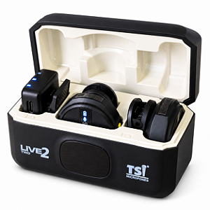Microfone Lapela Sem Fio TSI Live Two 2 2 Transmissores iPhone Android Câmera USB C Lightning P2