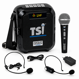 Amplificador De Voz TSI SV30 Jumbo 30W UHF Sem Fio USB