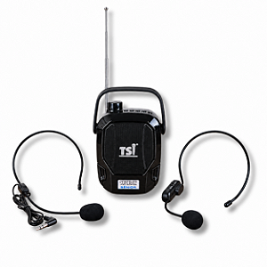 Amplificador de Voz TSI SV-18 Supervoz Sênior 18W Bluetooth UHF 12 Canais USB SD FM Headset
