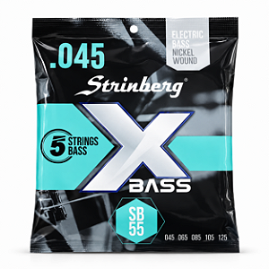 Encordoamento Contrabaixo 5 Cordas Strinberg Sb55 045 125
