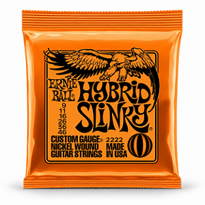 Encordoamento Guitarra Ernie Ball 009 046 Hybrid Slinky