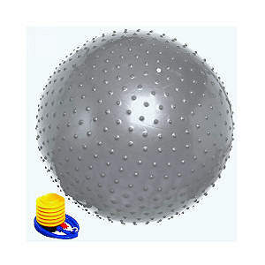 Bola de Massagem Suiça com Bomba para Inflar 75cm com cravos