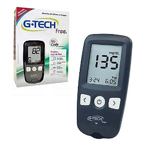 Kit Medidor de Glicose Free c/ 10 Tiras e 10 Lancetas