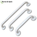 Barra de Apoio de Parede Aluminio Branca - ALO