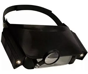 Lupa de Pala de Cabeça Com lanterna  Mg81007