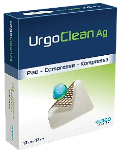 Curativo para Feridas Urgo Clean AG 10x10cm Unidade Urgo Medical