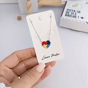 Colar Coração Autismo