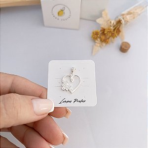 Pingente Coração Autismo Zircônia