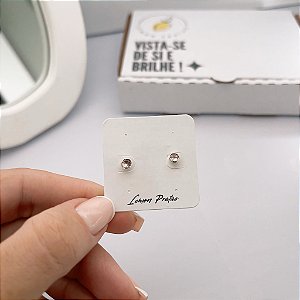 Brinco Infantil Zircônia Rosa